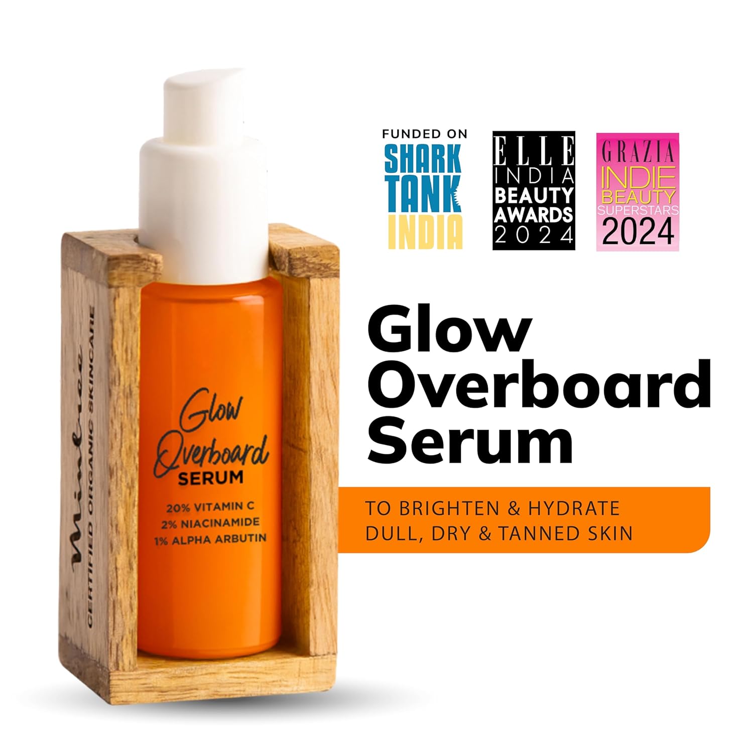 Mintree Certified Organic 20% Vitamin C Glow Face Serum