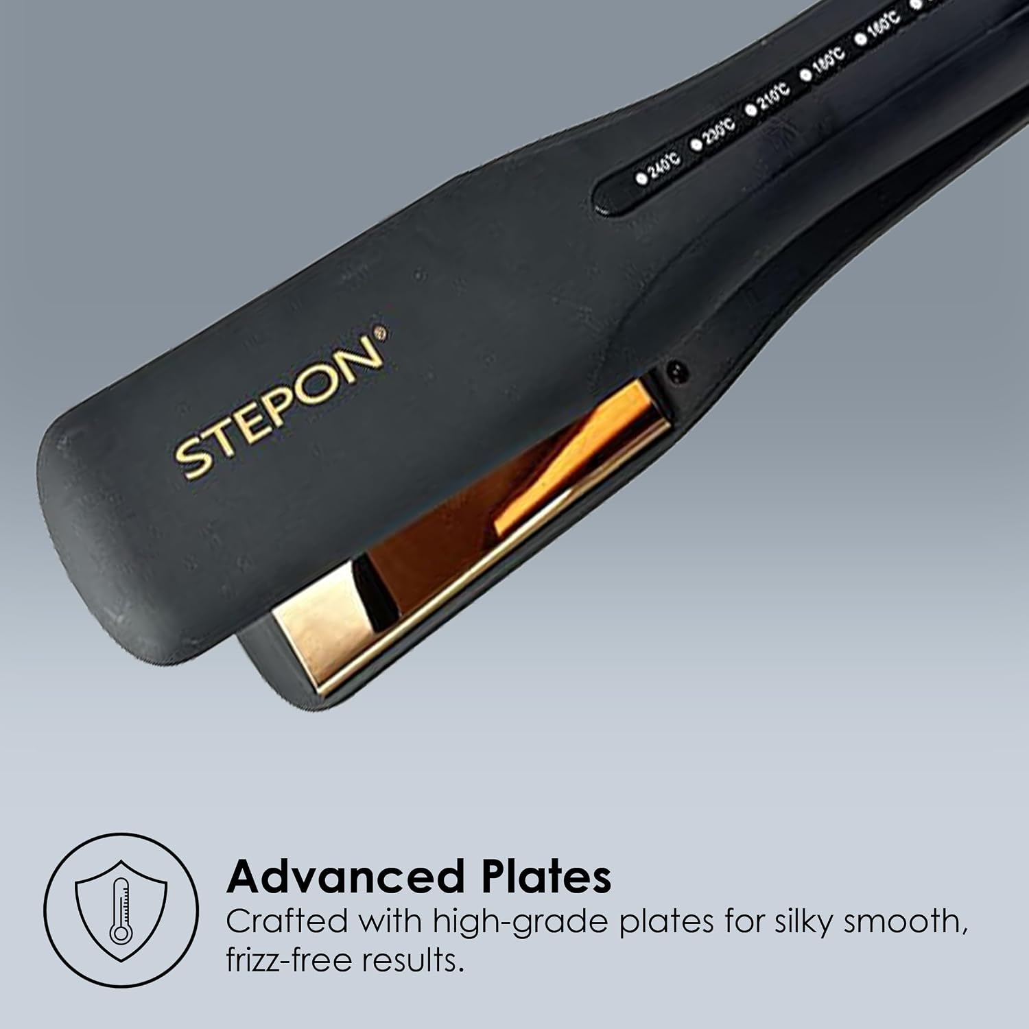 STEPON - Professional Hair Straightener Ultra Series 6 || Professional Flat Iron for Silky Smooth Hair || Fast Heating Technology || Ergonomic Design