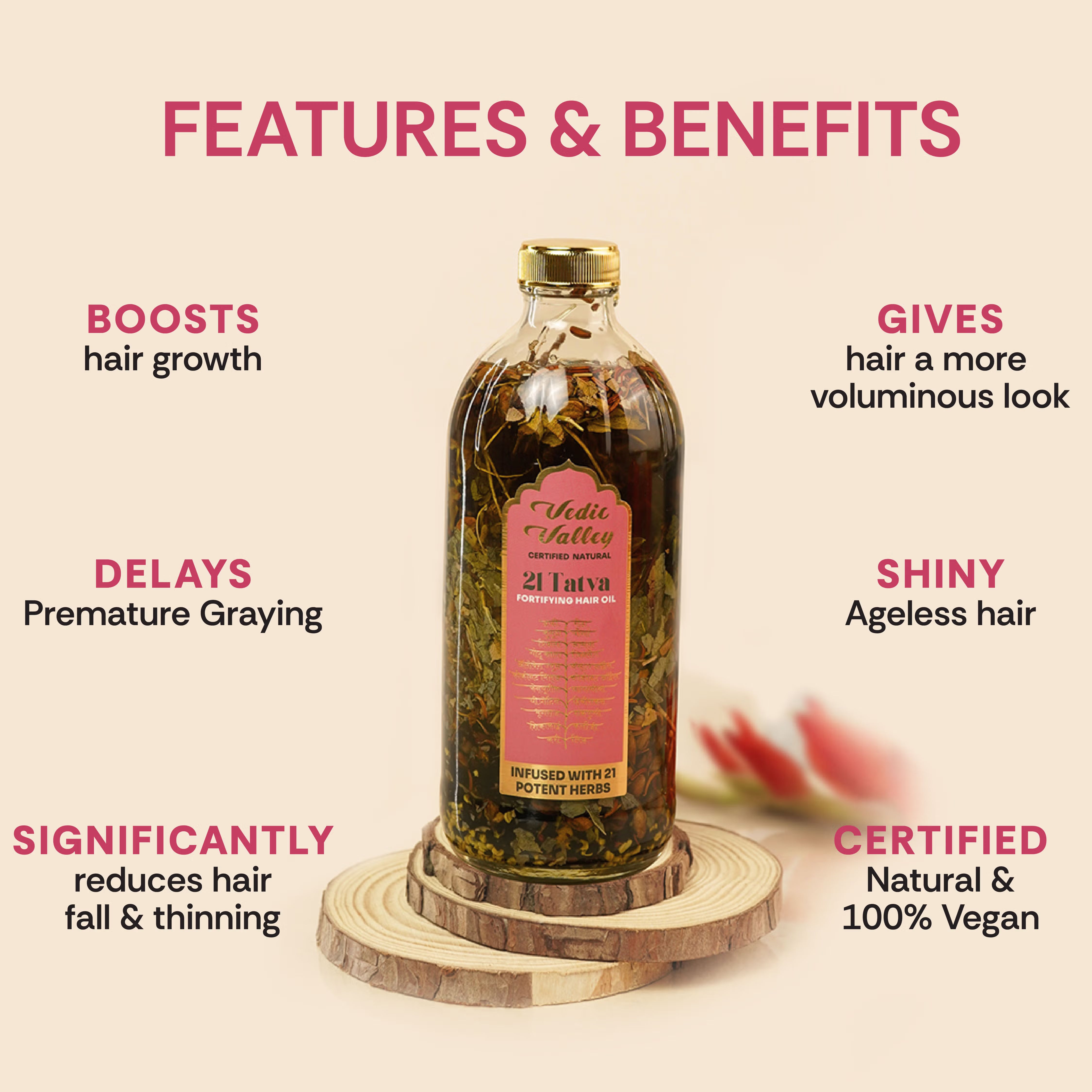 Vedic Valley 21 Tatva Hair Oil Combo