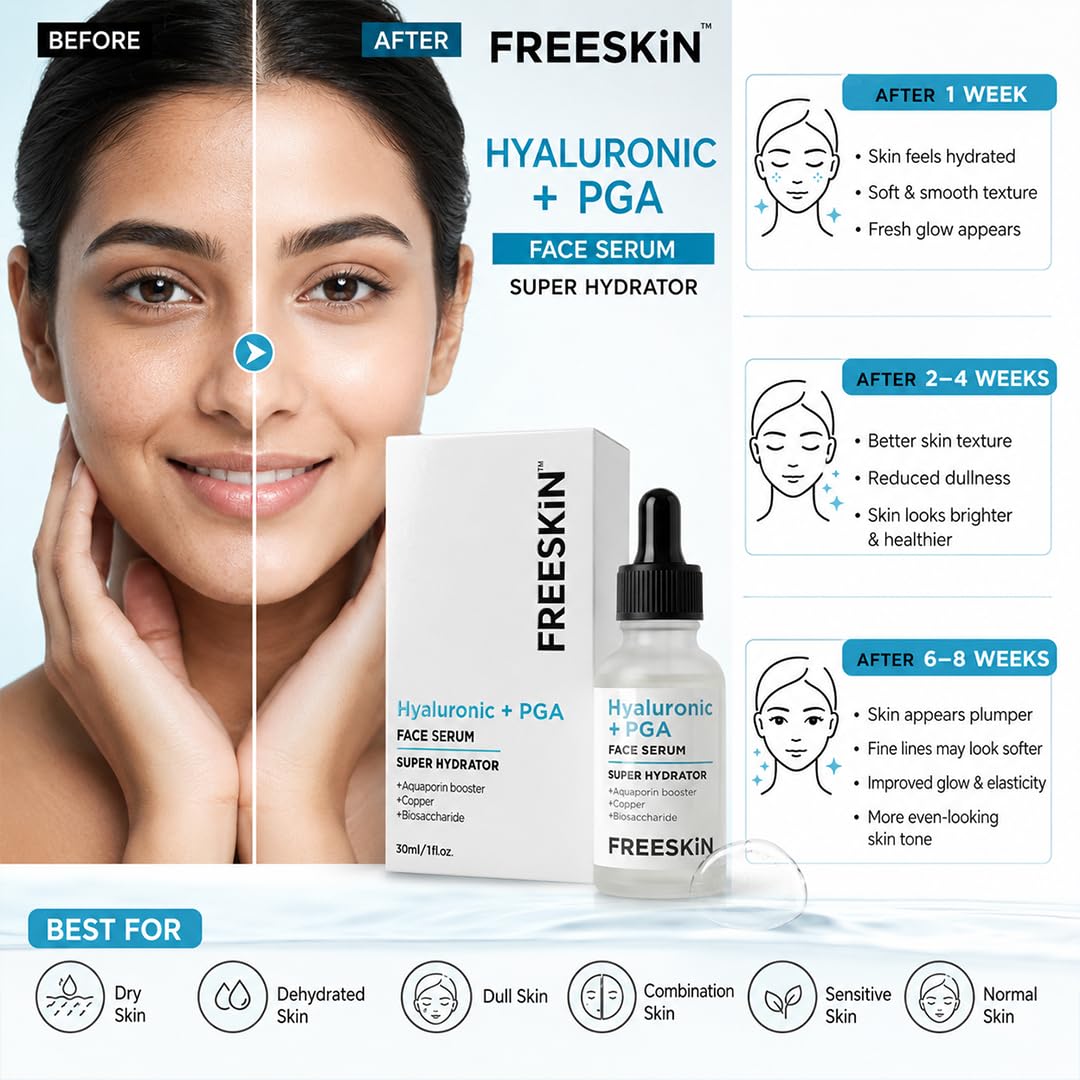 Freeskin Hyaluronic Acid + PGA Face Serum