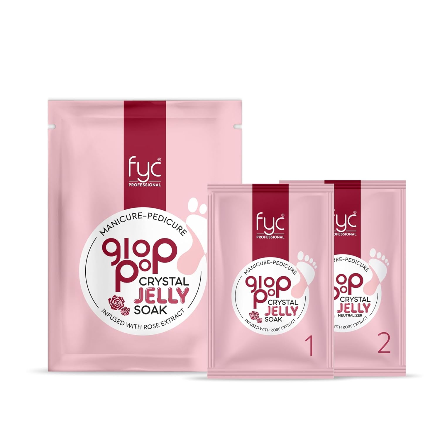 FYC PROFESSIONAL  Glop-Pop Jelly Soak Anti-Stress Rose Mani-Pedicure