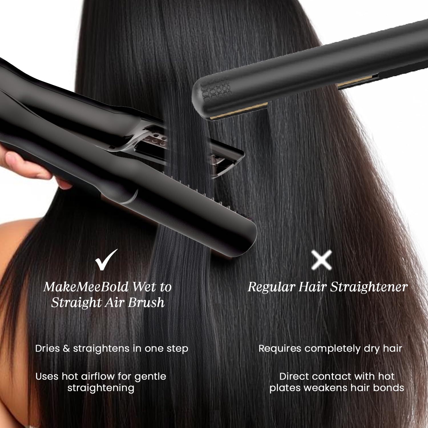 Make Mee Bold Wet to Straight Air Brush | 1200W Wet
