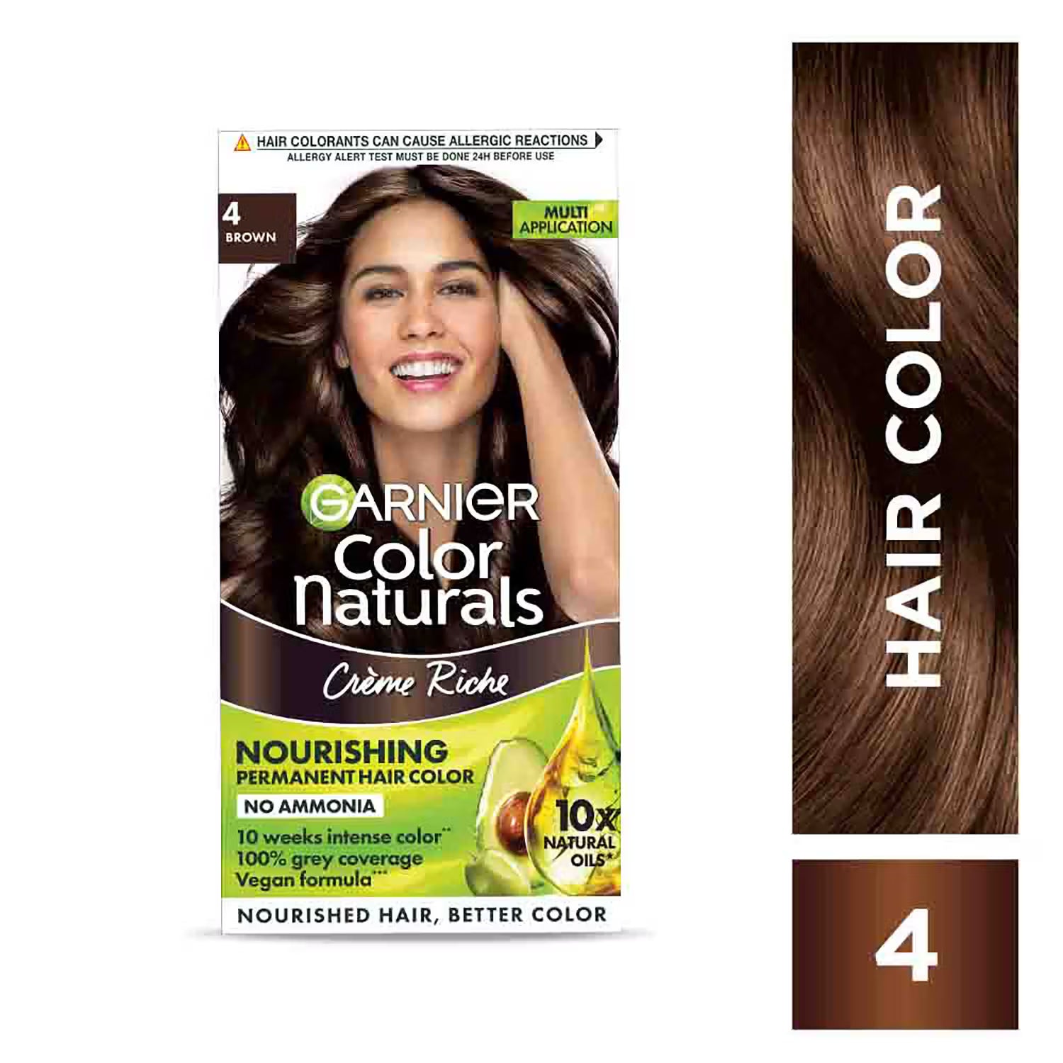 Garnier Hair Colouring Creme,Long-lasting,Smoothness & Shine,Color Naturals, Shade