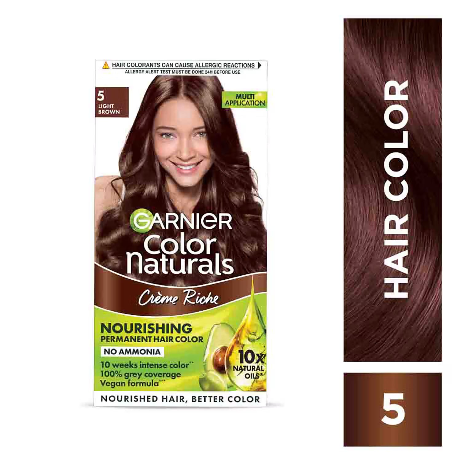 Garnier Hair Colouring Creme,Long-lasting,Smoothness & Shine,Color Naturals, Shade