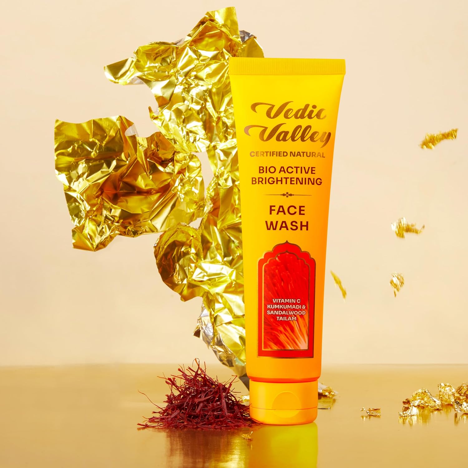 Vedic Valley Bio Brightening Face Wash with Kumkumadi Oil & Turmeric