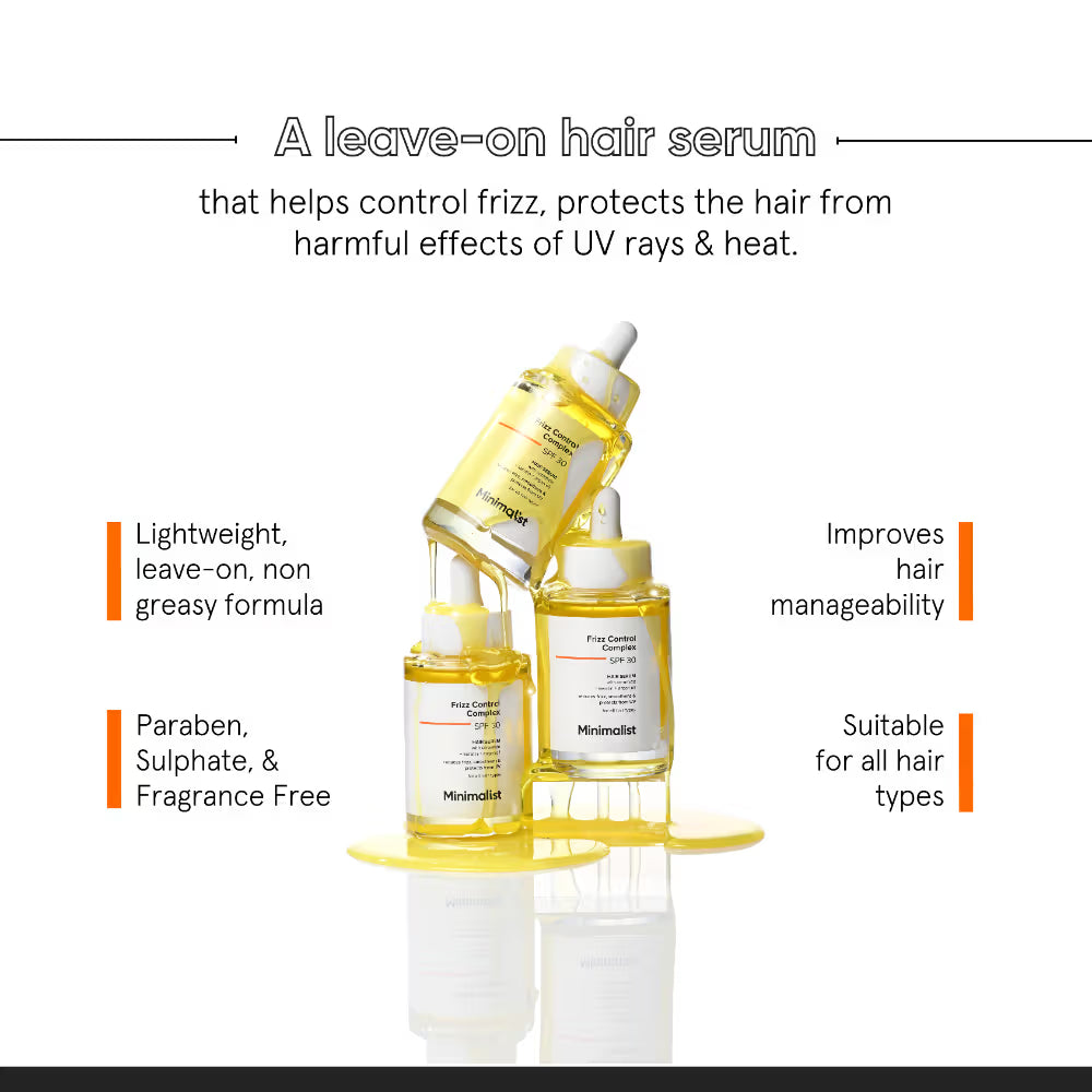Minimalist Frizz Control Complex SPF 30 Hair Serum