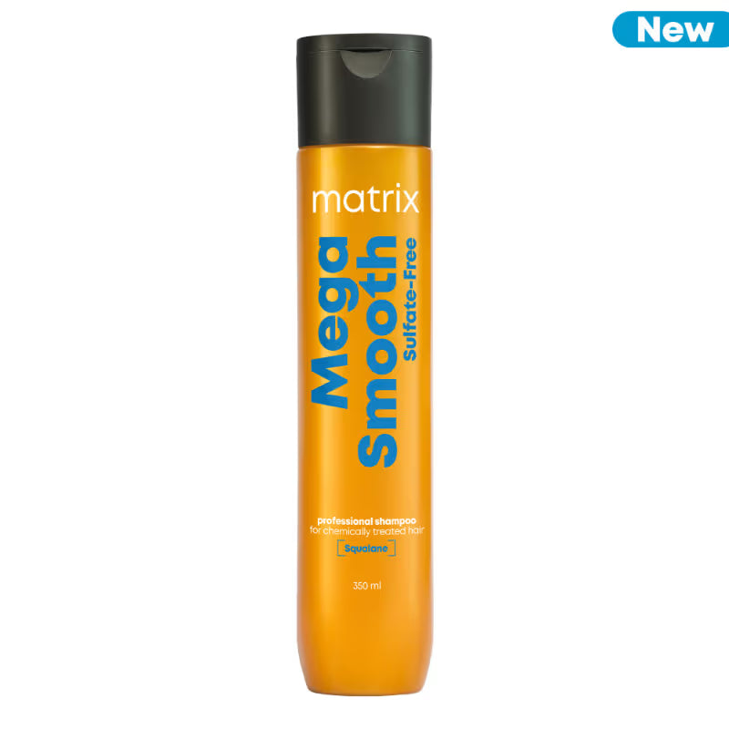 Matrix Mega Smooth Sulfate-Free Anti-Frizz Shampoo with Squalene for bond repair & 7x smoother hair