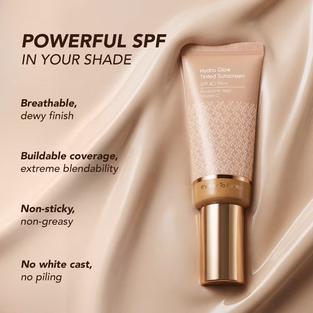 Kay Beauty Hydra Glow All in One Serum Skin Tint-SPF 40 PA++, Hyaluronic Acid & Vit C