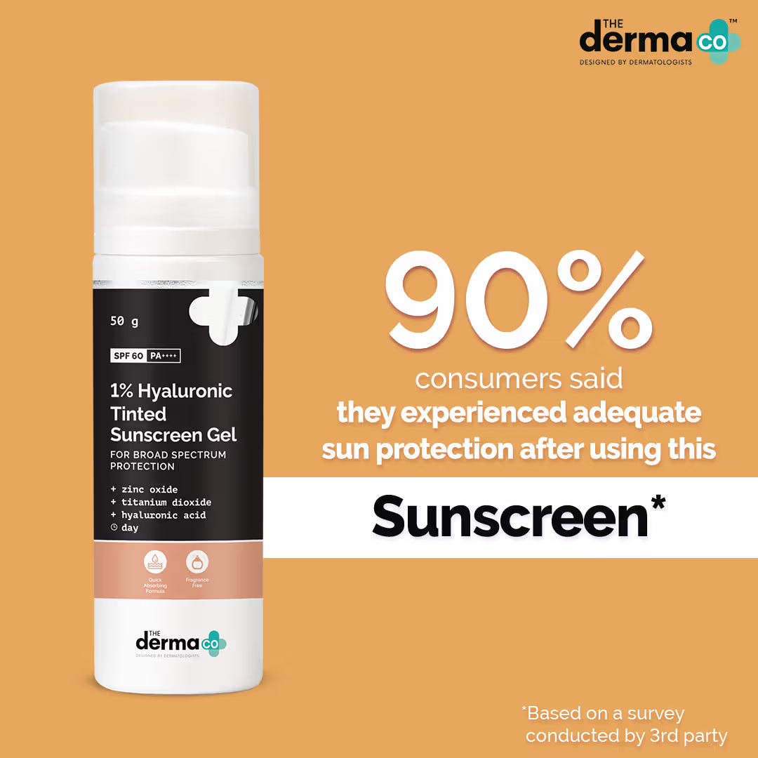 The Derma Co 1% Hyaluronic Tinted Sunscreen