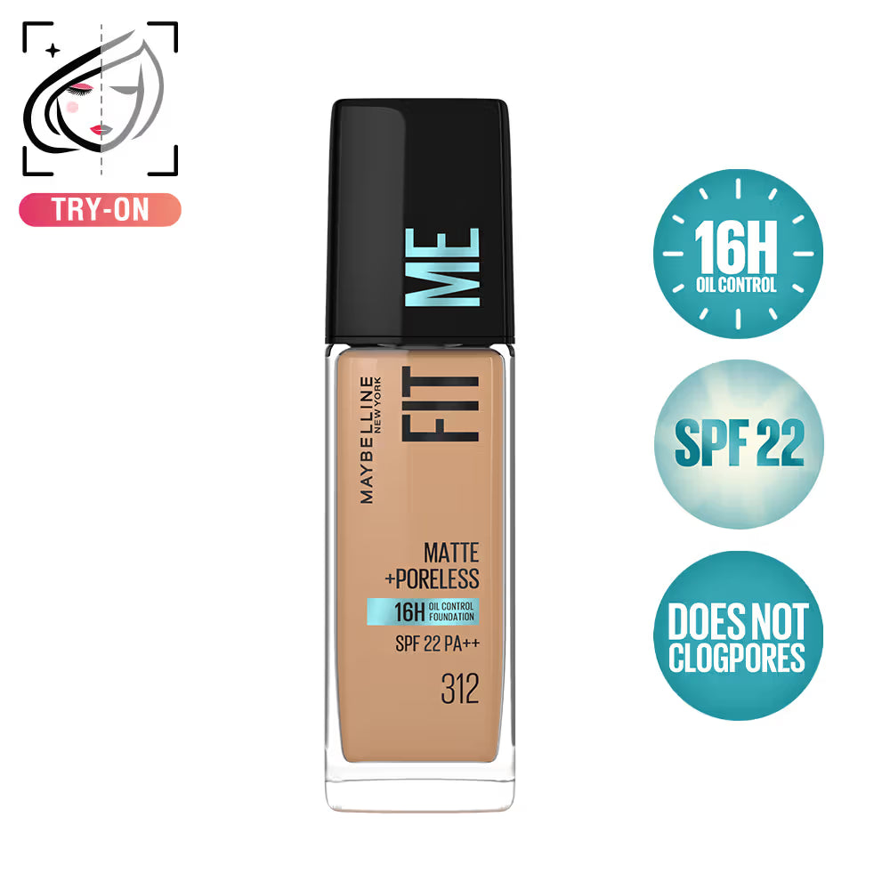 Maybelline New York Fit Me Matte+Poreless 16H Oil Control Foundation