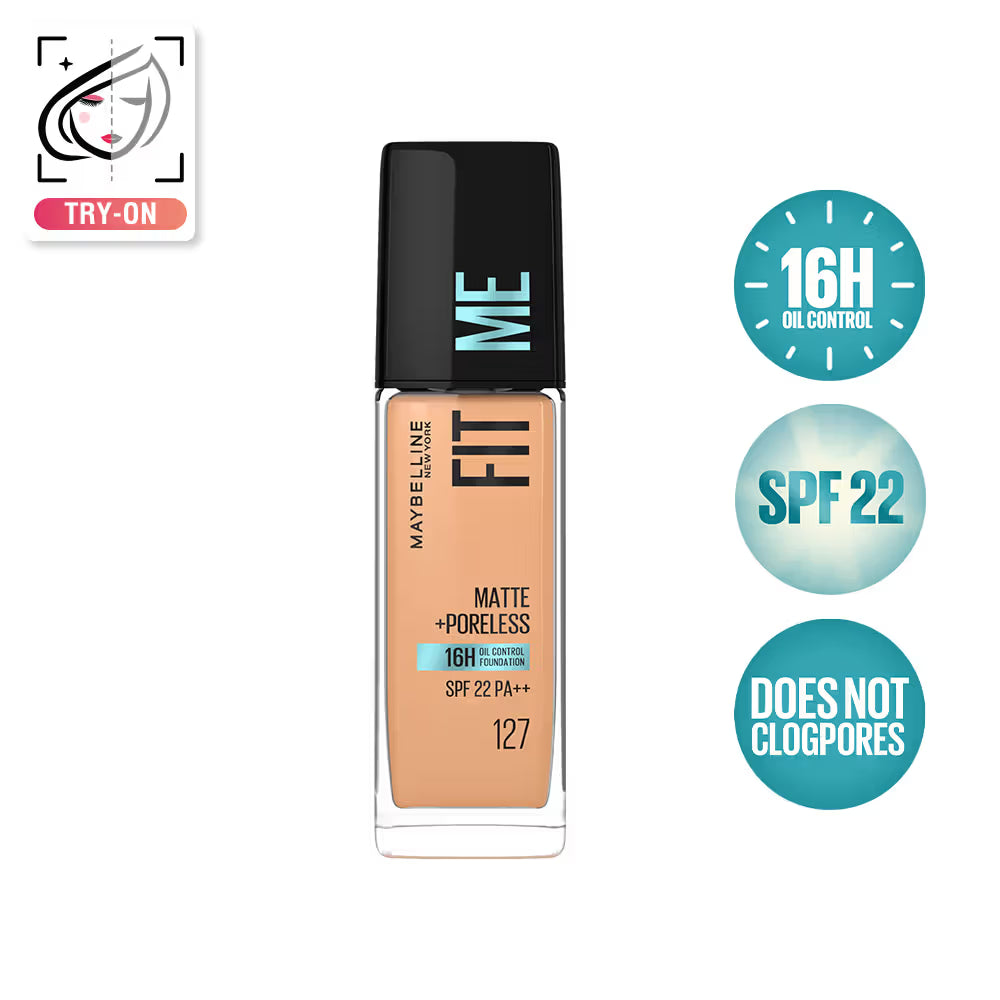 Maybelline New York Fit Me Matte+Poreless 16H Oil Control Foundation