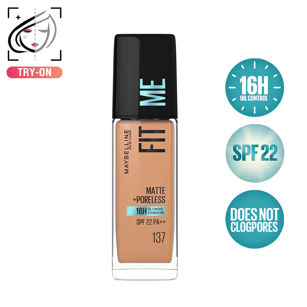 Maybelline New York Fit Me Matte+Poreless 16H Oil Control Foundation