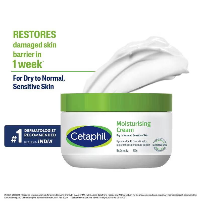 Cetaphil Moisturising Cream for Dry to Normal Sensitive skin