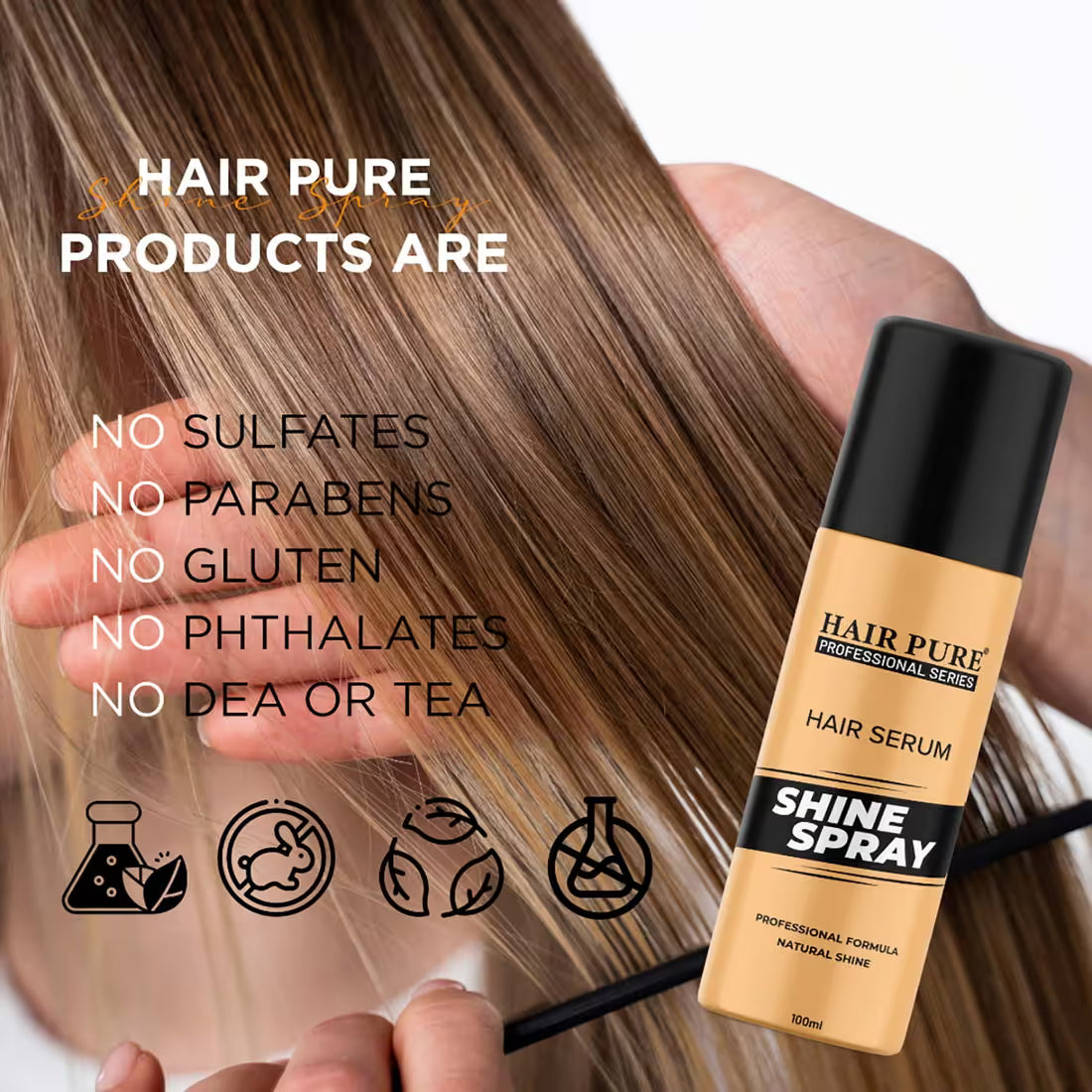 Hair Pure Hair Serum Shine Spray