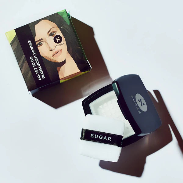 SUGAR All Set To Go Translucent Powder For Face|Setting Loose Powder |Lightweight| Matte Finish