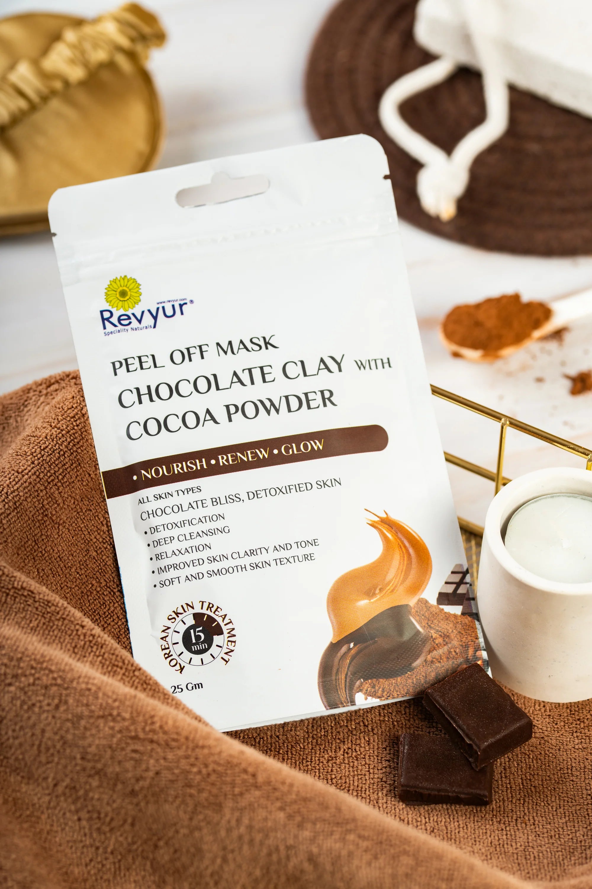 Revyur Chocolate Clay With Cocoa Powder