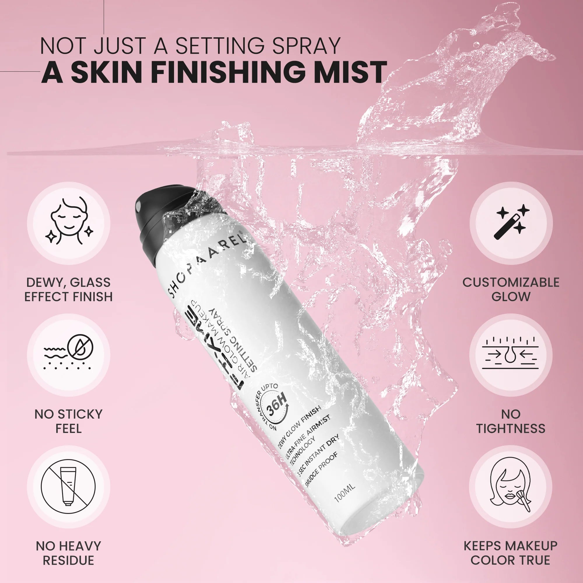 SHOPAAREL FIX ME Air Glow Makeup Setting Spray