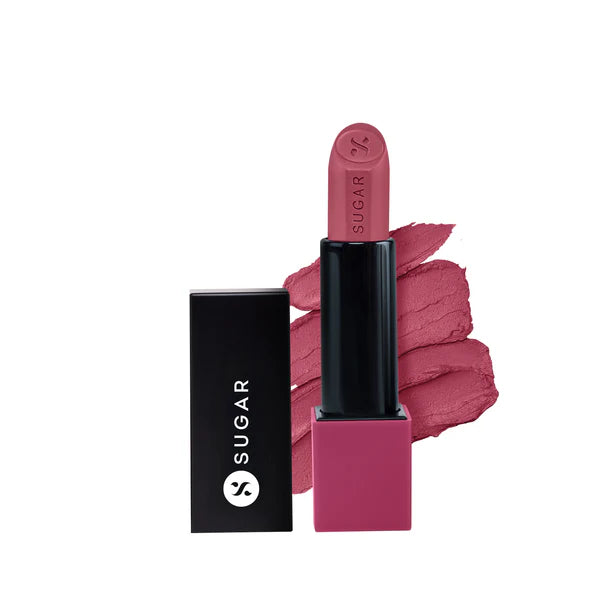 SUGAR Glide Peptide Serum Lipstick with Vitamin E |1 Swipe Full Coverage