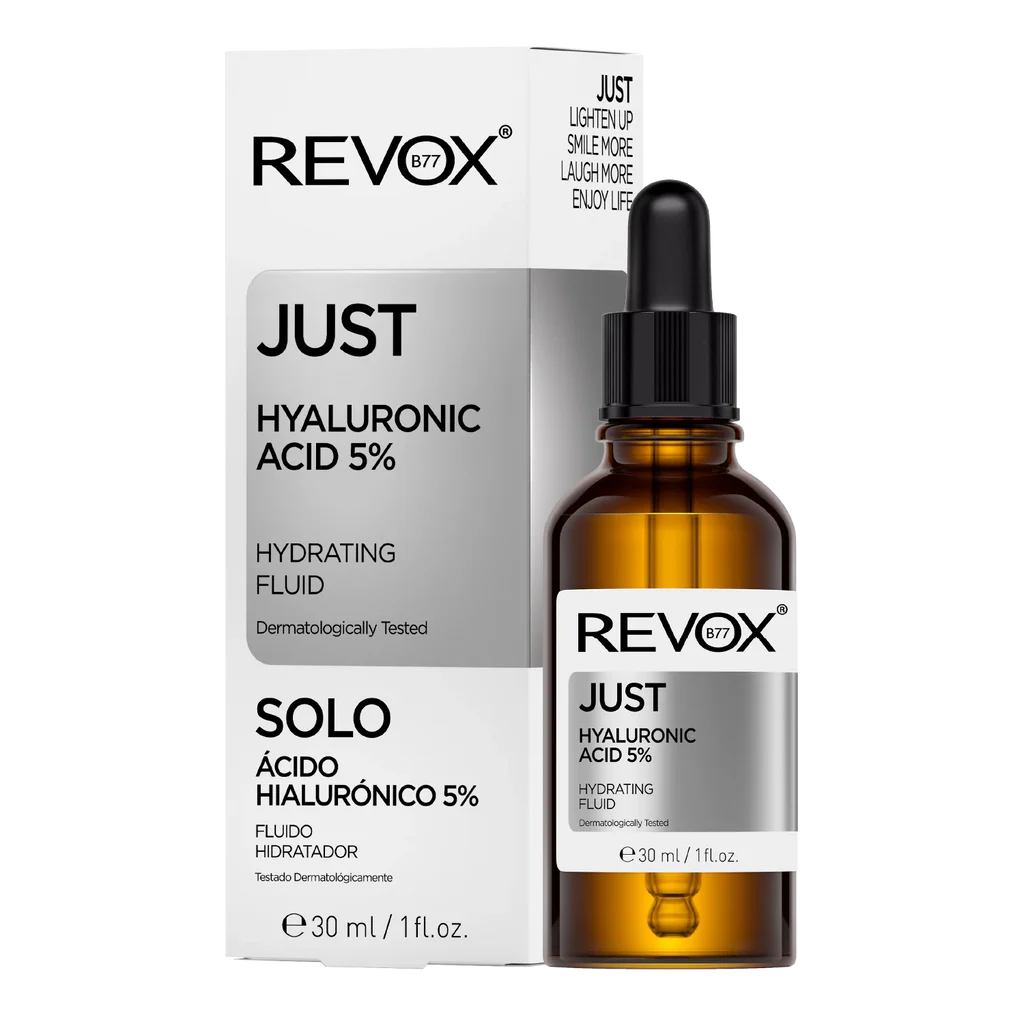 REVOX Hyaluronic Acid 5% Hydrating fluid for face and nec