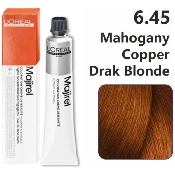 Loreal Professional Majirel Hair Color 50G 6.45 Mahogany Copper Dark Blonde