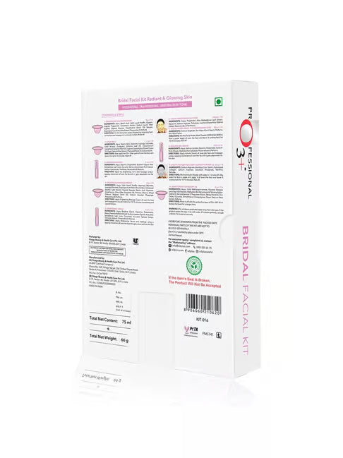 O3+ Bridal Radiant Facial Kit with Hyaluronic and Niacinamide for Glowing Skin