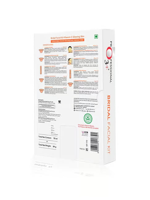 O3+ Bridal Facial Kit Vitamin C for Glowing Skin with Niacinamide