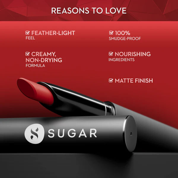 Sugar Matte Attack Transferproof Lipstick ,Lasts upto 12hrs