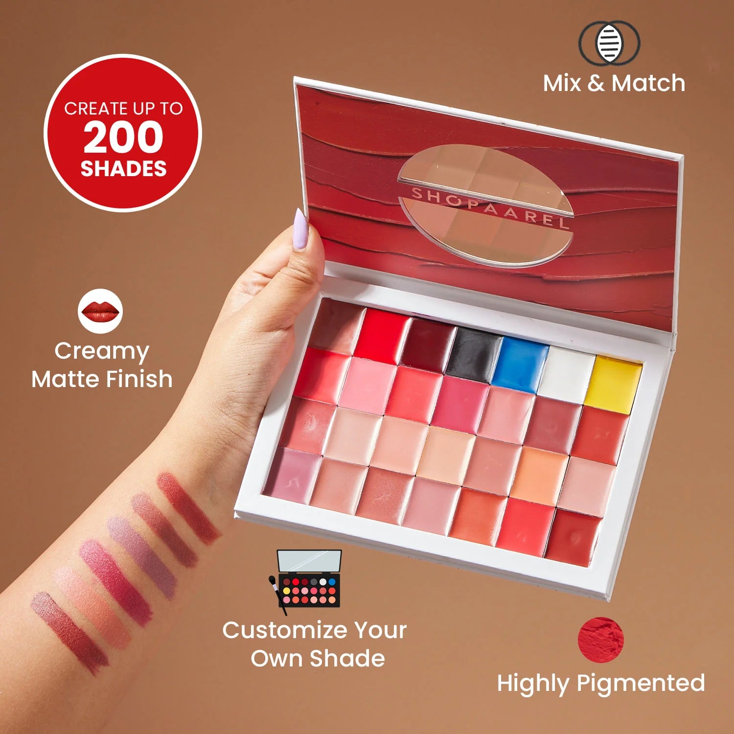 SHOPAAREL Mix it Pro Lip Palette ( 28 Shades)