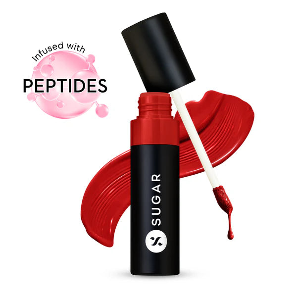SUGAR Partner In Shine Transferproof Glossy Lipstick | Lasts upto 24hrs