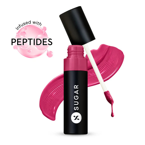 SUGAR Partner In Shine Transferproof Glossy Lipstick | Lasts upto 24hrs