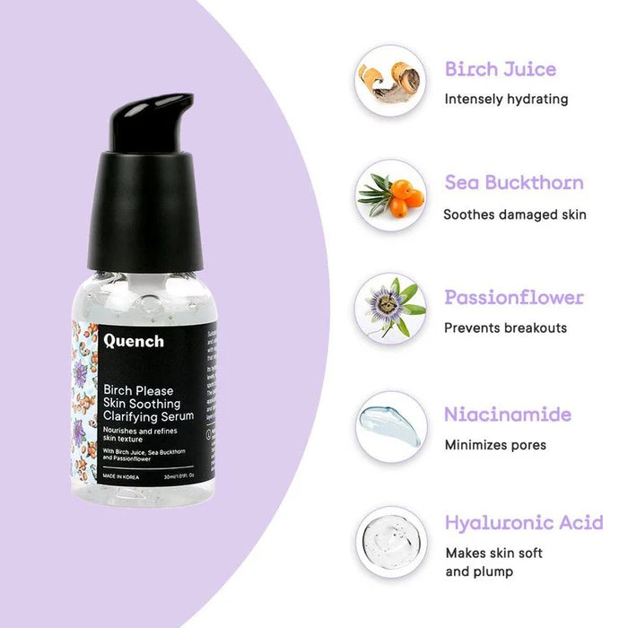 Skin Soothing Clarifying Serum with Birch Juice Enzymes
