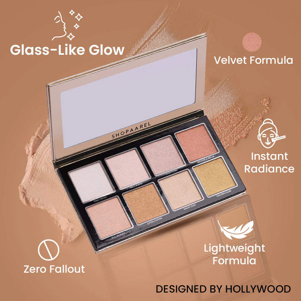 SHOPAAREL Studio Glow Highlighter Face Palette