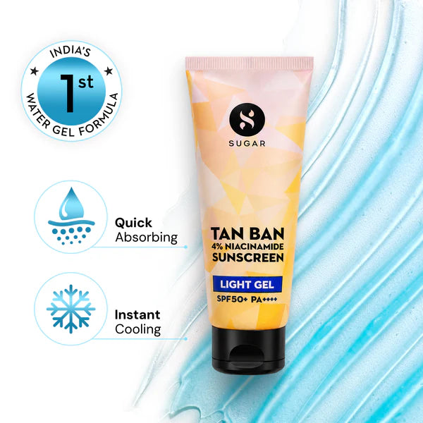 Sugar Tan Ban 4% Niacinamide Sunscreen Light Gel