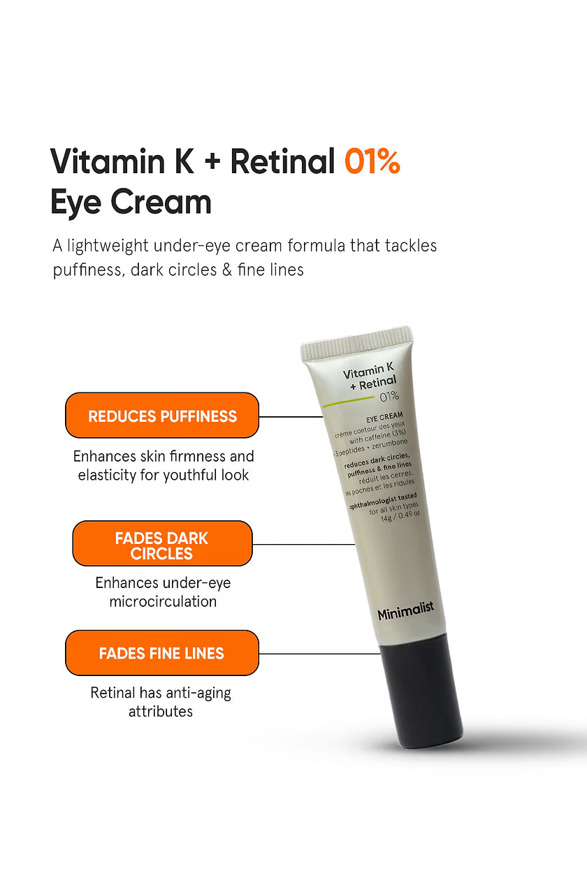 Vitamin K + Retinal 1% Eye Cream