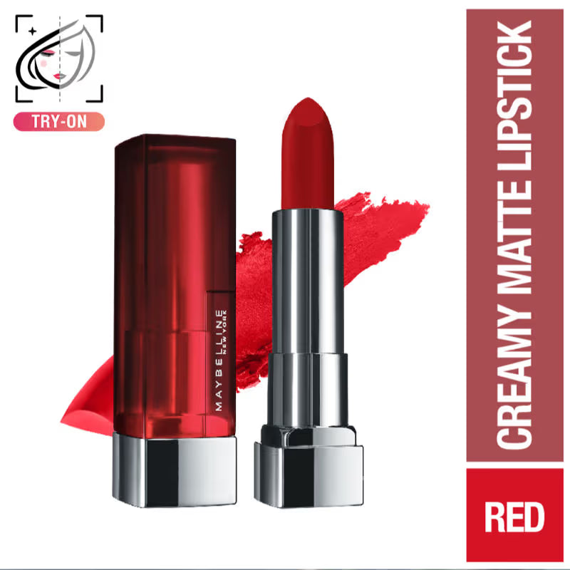 Maybelline New York Color Sensational Creamy Matte Lipstick, Lasts Up To 12H