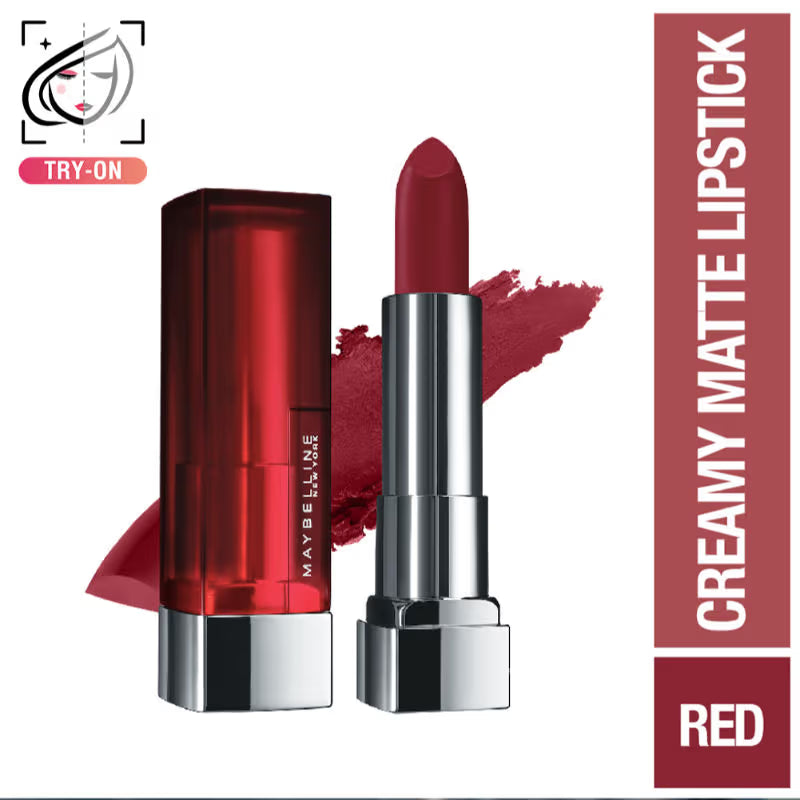 Maybelline New York Color Sensational Creamy Matte Lipstick, Lasts Up To 12H