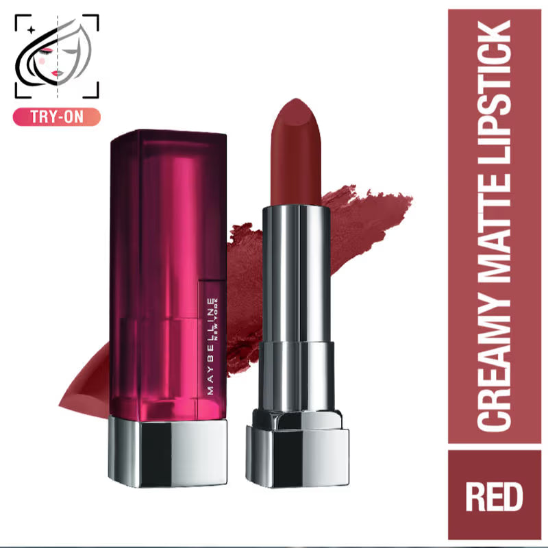 Maybelline New York Color Sensational Creamy Matte Lipstick, Lasts Up To 12H