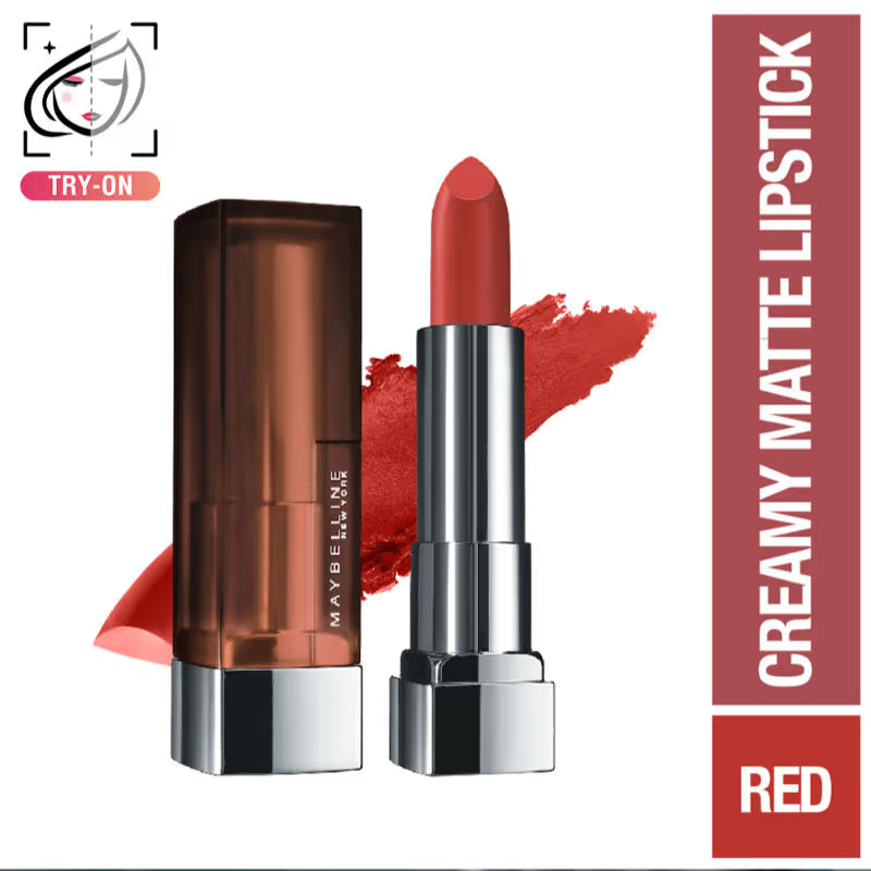 Maybelline New York Color Sensational Creamy Matte Lipstick, Lasts Up To 12H