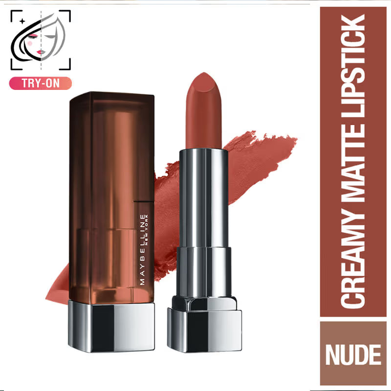 Maybelline New York Color Sensational Creamy Matte Lipstick, Lasts Up To 12H
