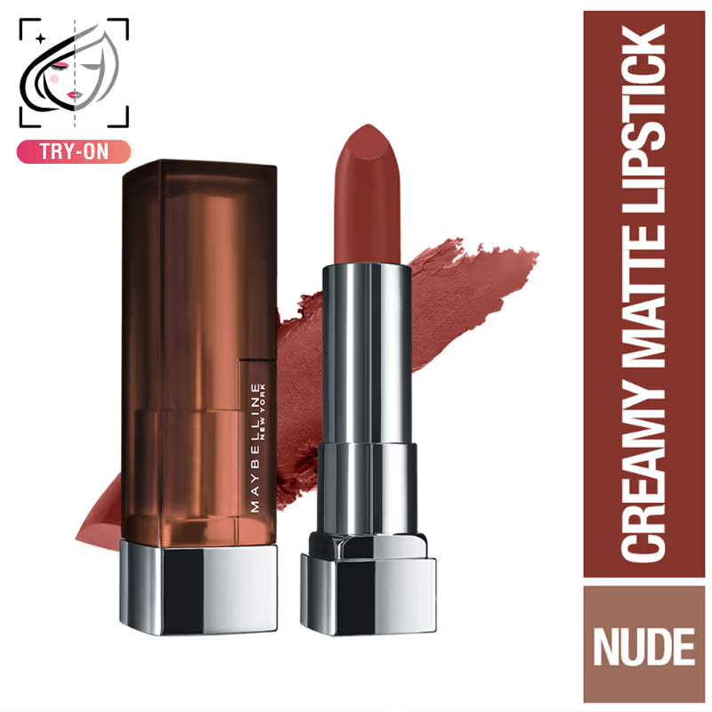 Maybelline New York Color Sensational Creamy Matte Lipstick, Lasts Up To 12H