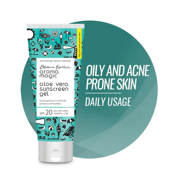 Aloe Vera Sunscreen Gel For Oily and Acne Prone Skin with SPF 20