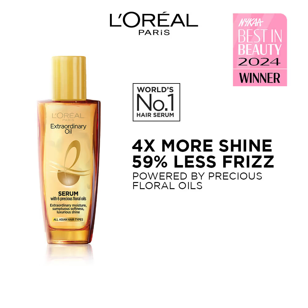 L'Oreal Paris Extraordinary Oil Hair Serum, Anti-Frizz Serum With UV Protection