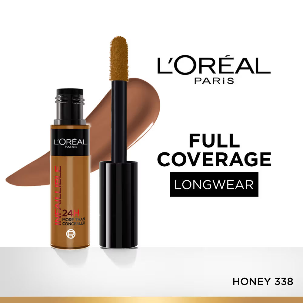 LOreal Paris Infallible Full Wear Concealer, Maximum Coverage, Sweat Proof & Heat Proof