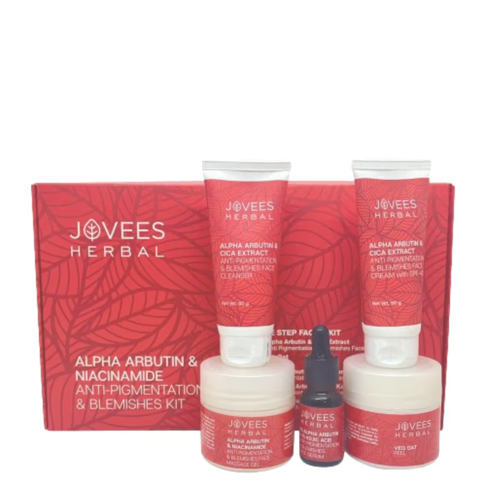 Jovees Herbal Alpha Arbutin & Niacinamide Anti Pigmentation & Blemishes Facial Kit