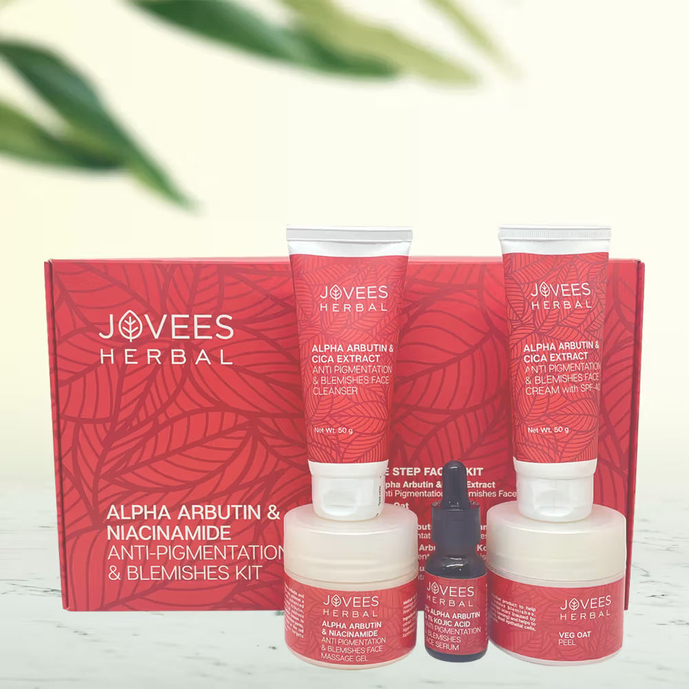 Jovees Herbal Alpha Arbutin & Niacinamide Anti Pigmentation & Blemishes Facial Kit