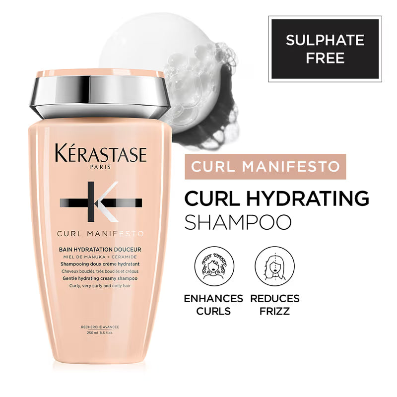 Kerastase Curl Manifesto Shampoo For Curly & Wavy Hair, Sulphate-Free