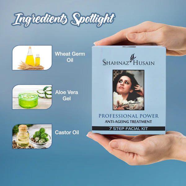 Shahnaz Husain Professional Power Anti-Ageing Treatment 7 Step Facial Kit