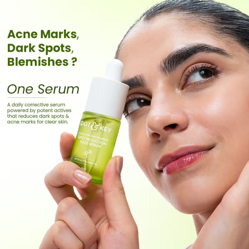 Dot & Key Cica + 10% Niacinamide Spot Reduction Face Serum, Treats Acne Scars & Dark Spots