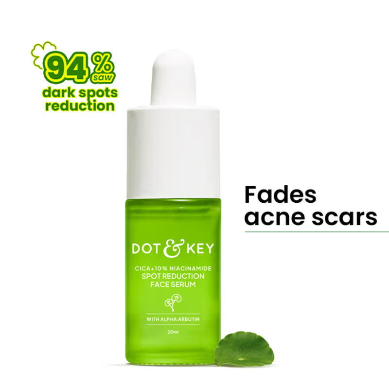 Dot & Key Cica + 10% Niacinamide Spot Reduction Face Serum, Treats Acne Scars & Dark Spots