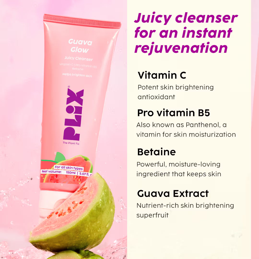 Plix Guava Glow Juicy Cleanser